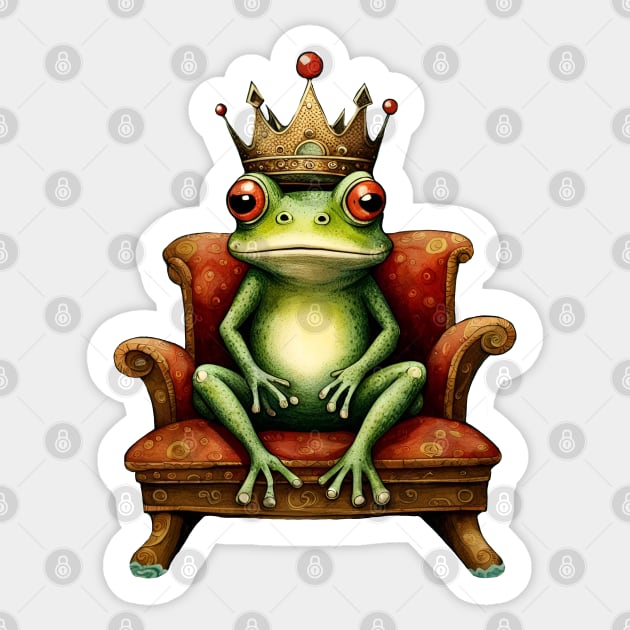 The Frog Prince Sticker by LyndiiLoubie